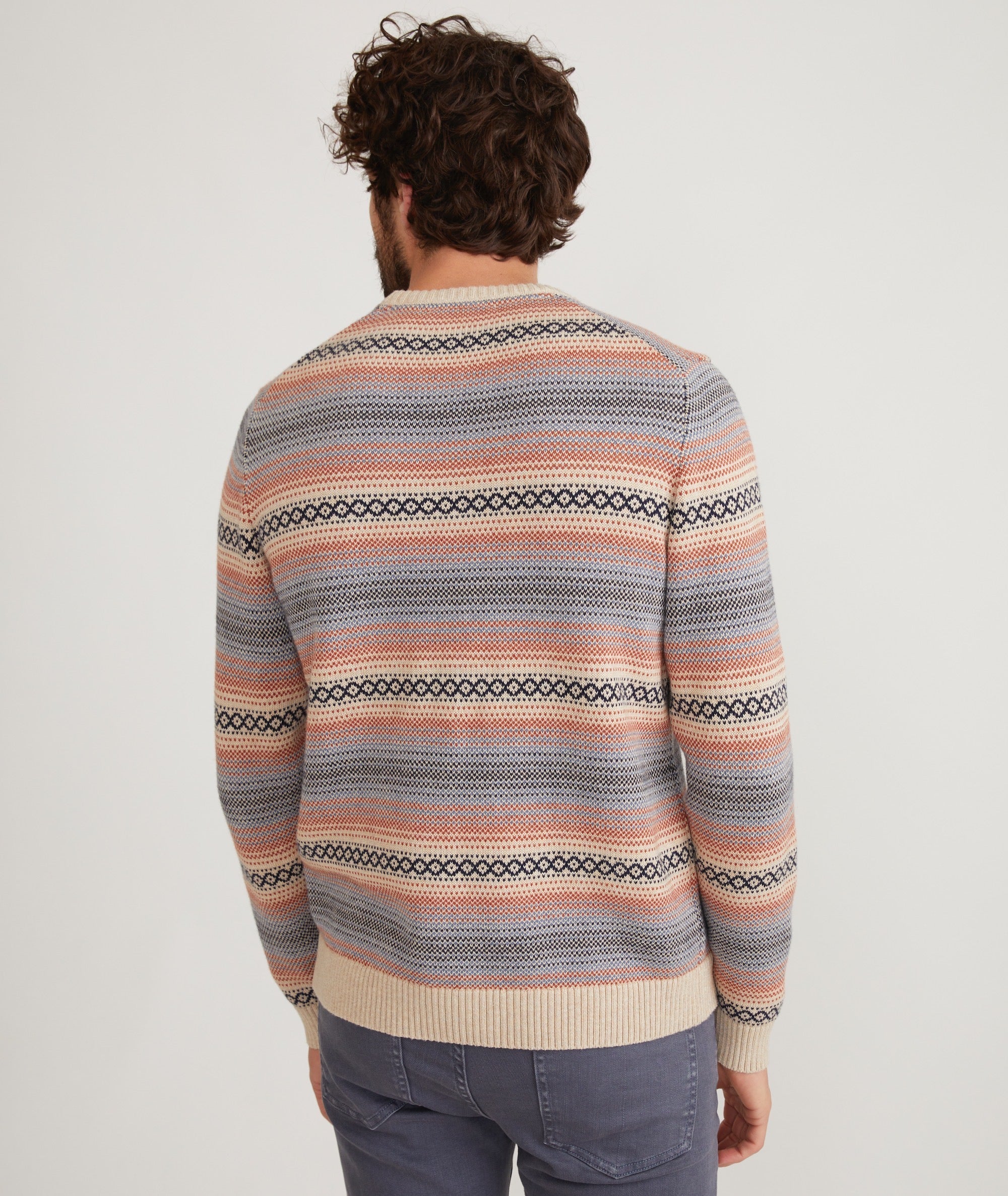 Reed Jacquard Crew Sweater