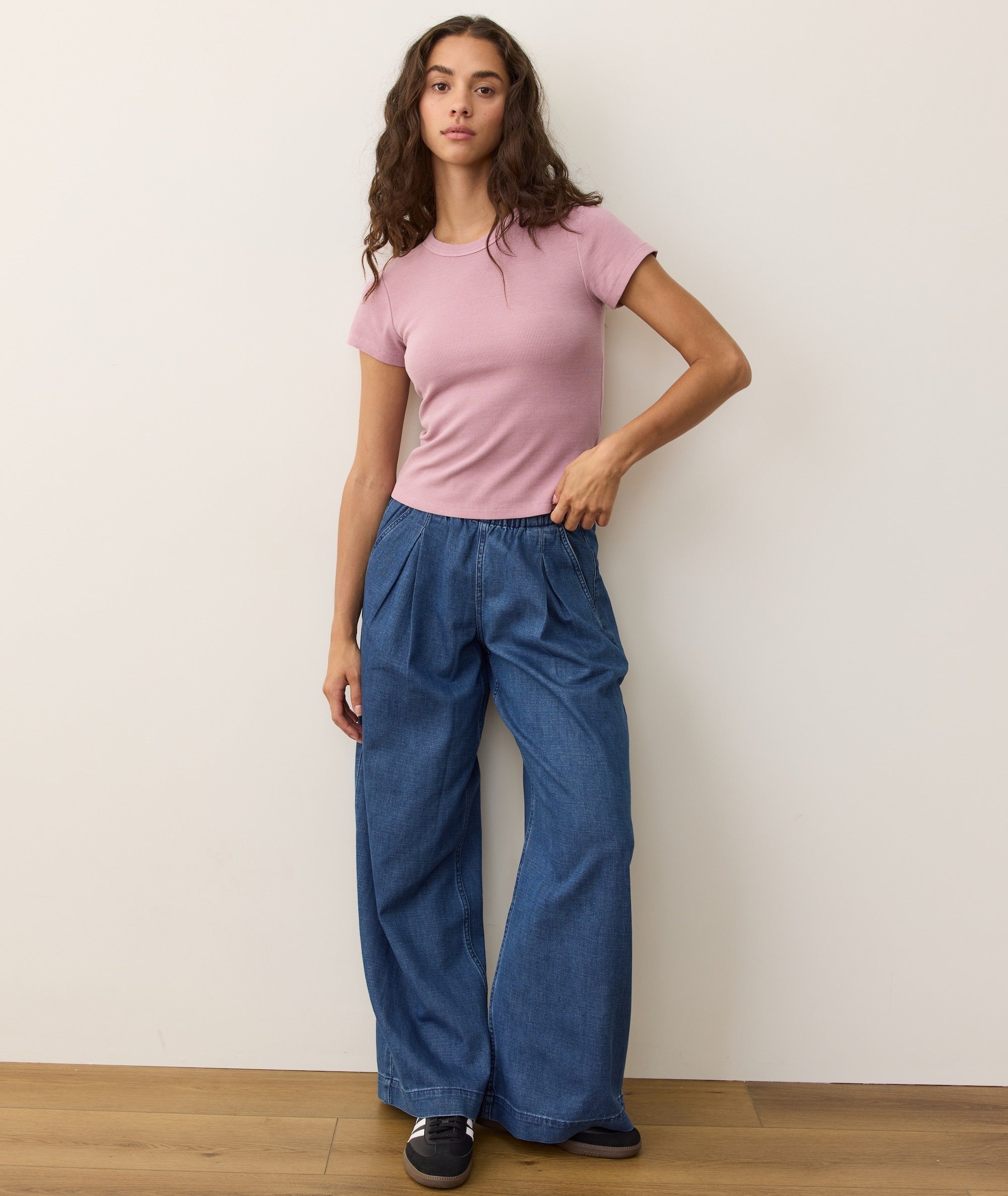Lexi Rib Sun-In Crew Tee