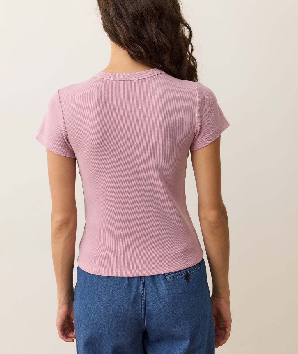 Lexi Rib Sun-In Crew Tee