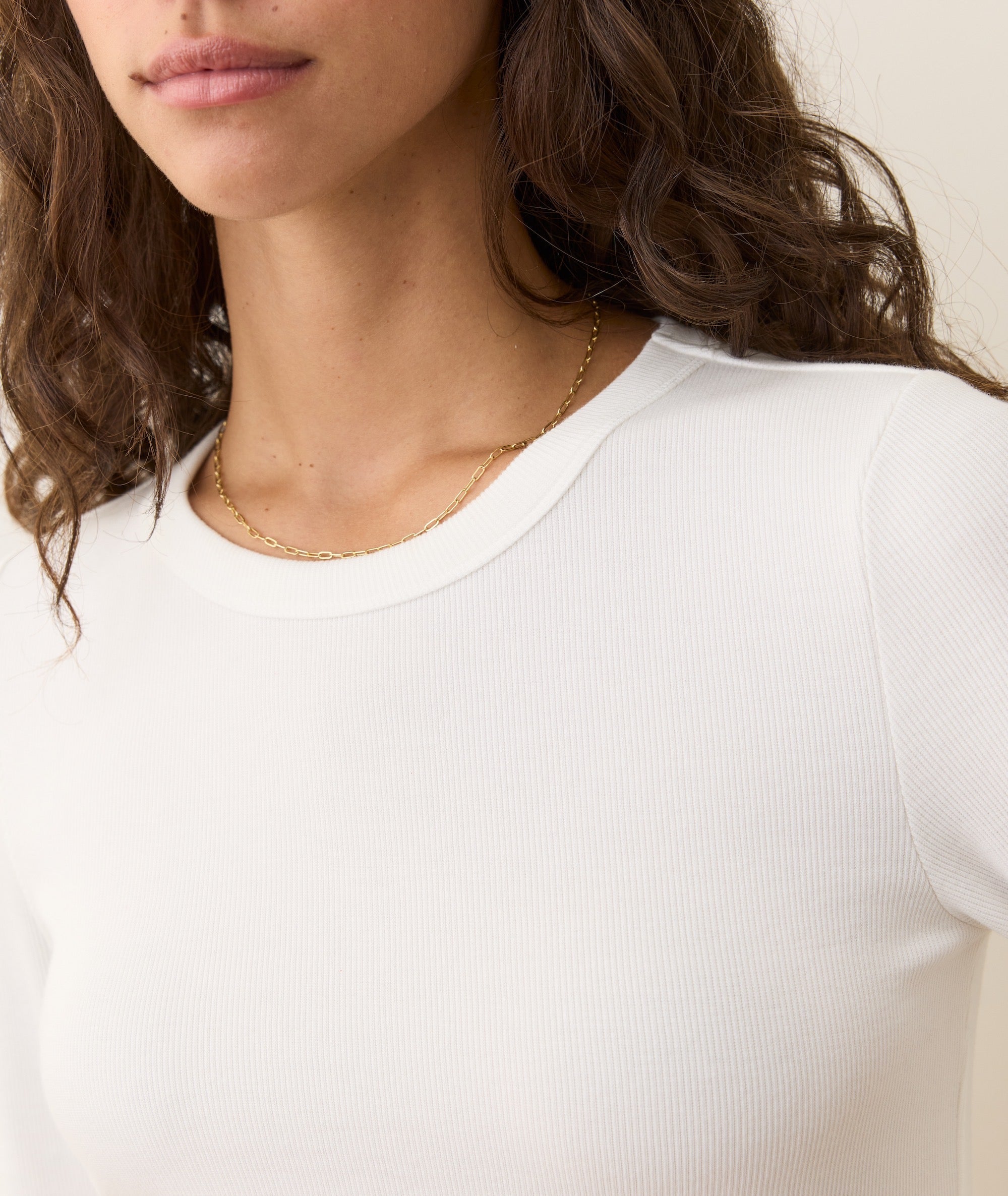 Lexi Rib Sun-In Longsleeve Crew Tee