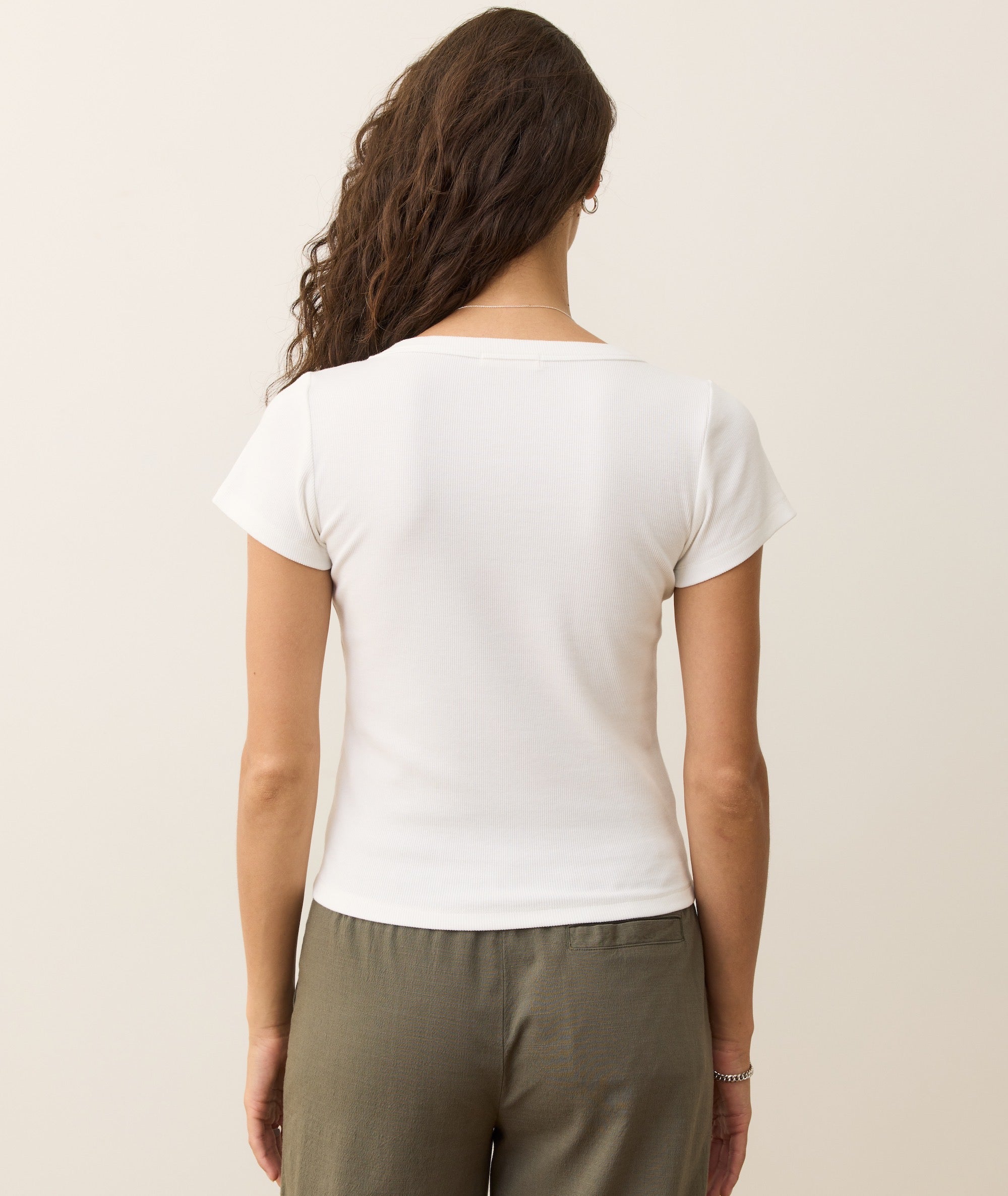 Lexi Rib Sun-In Scoop Tee