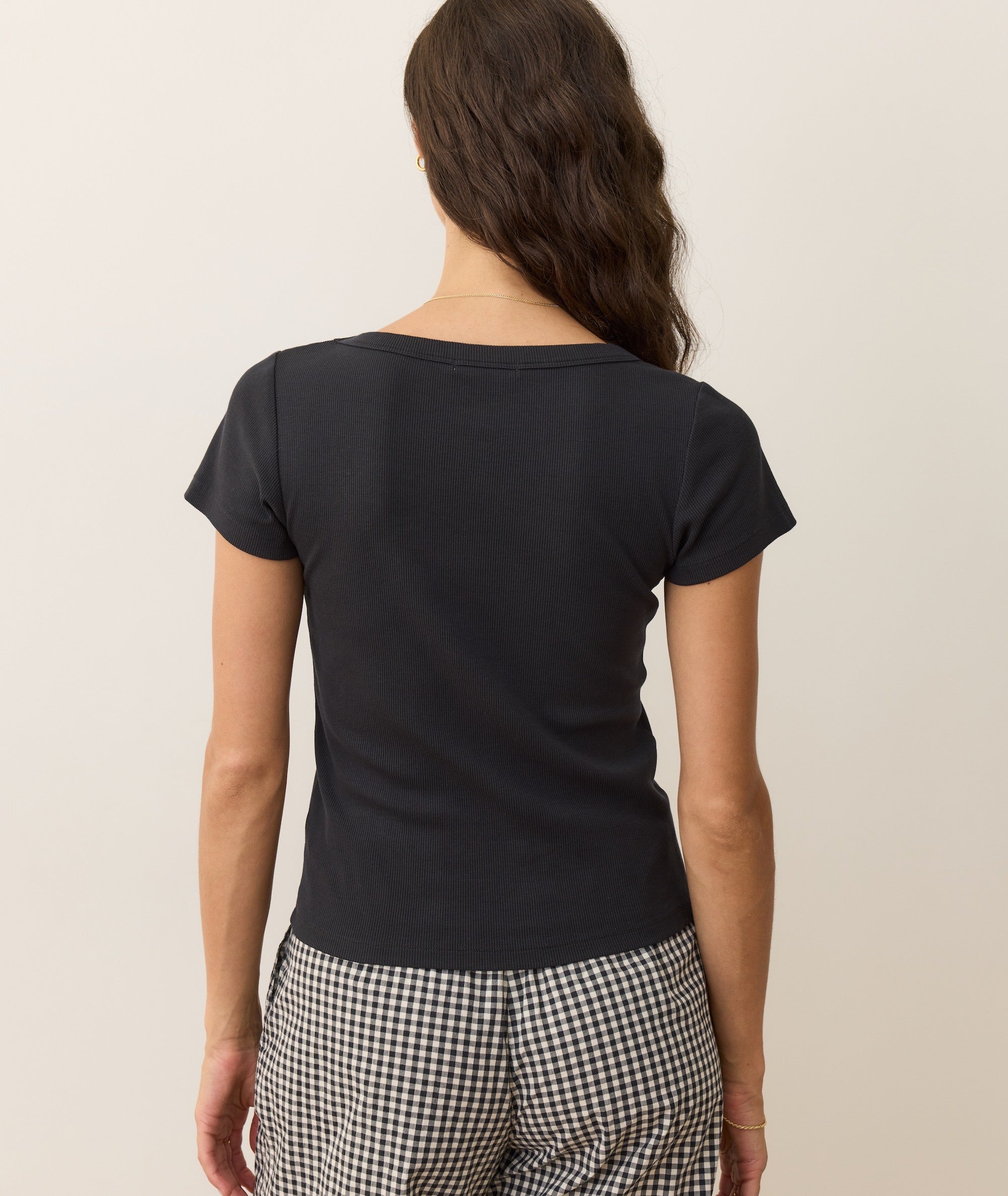 Lexi Rib Sun-In Scoop Tee