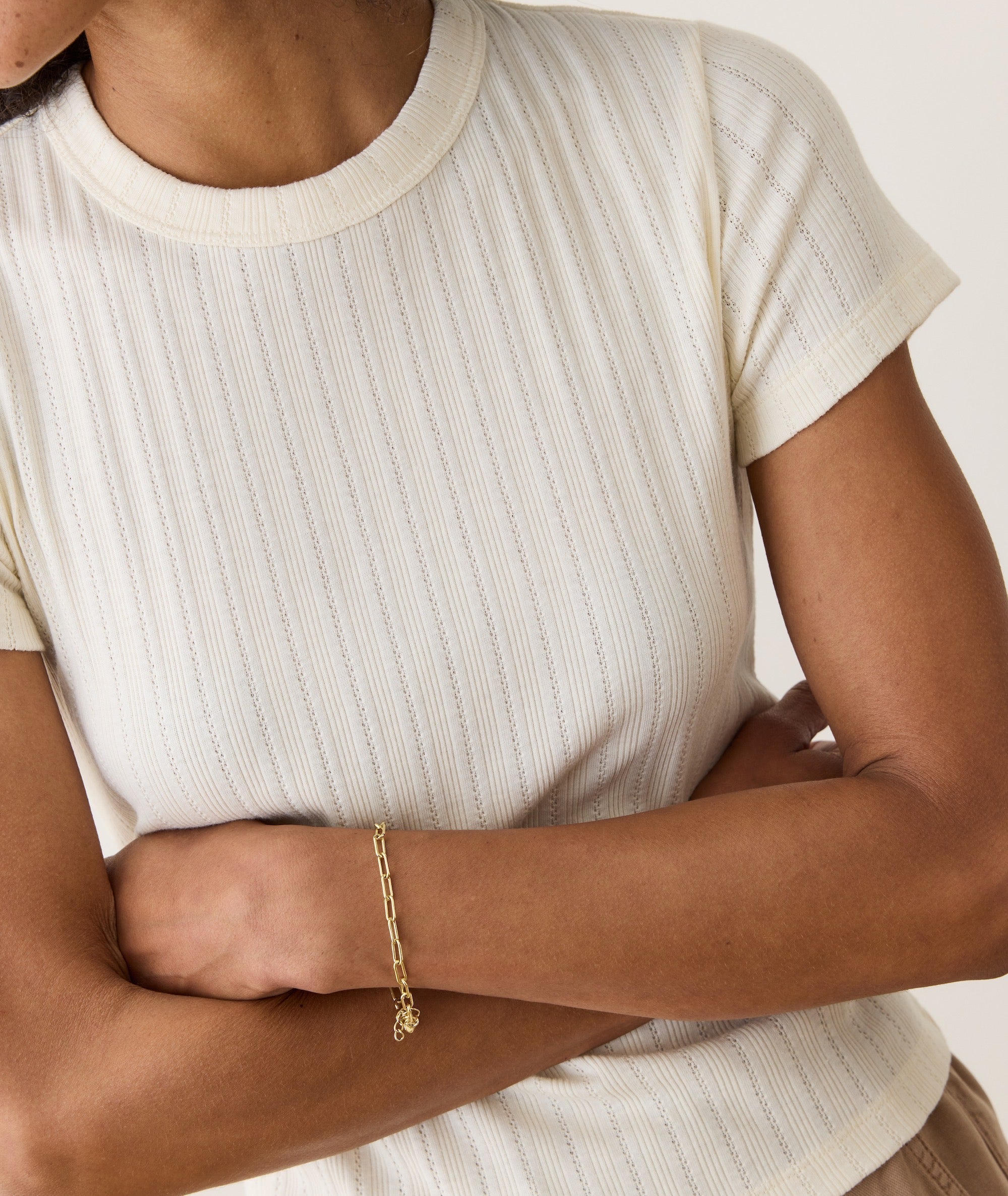 Lexi Rib Pointelle Tee