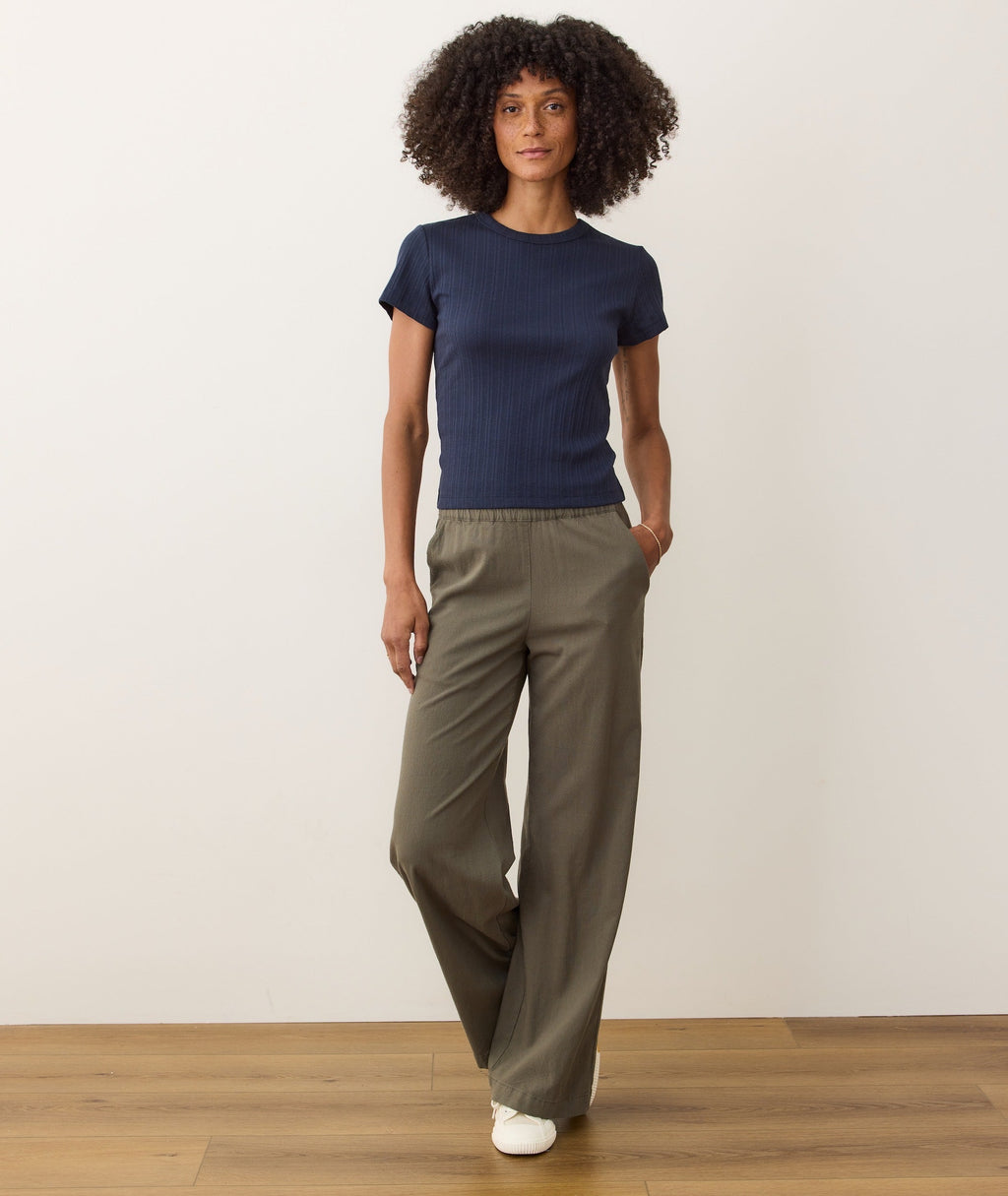 Lexi Rib Pointelle Tee