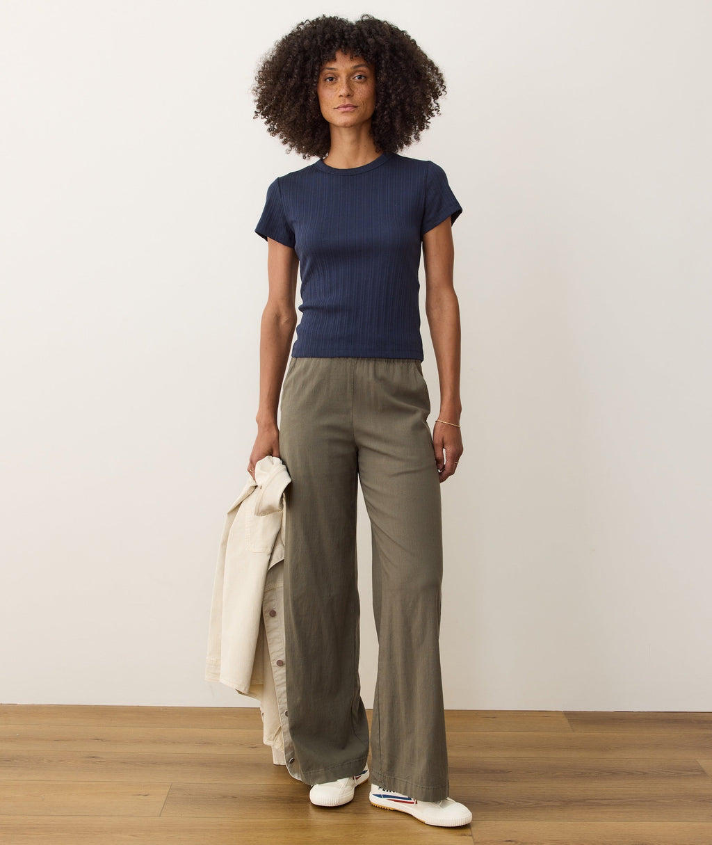 Lexi Rib Pointelle Tee