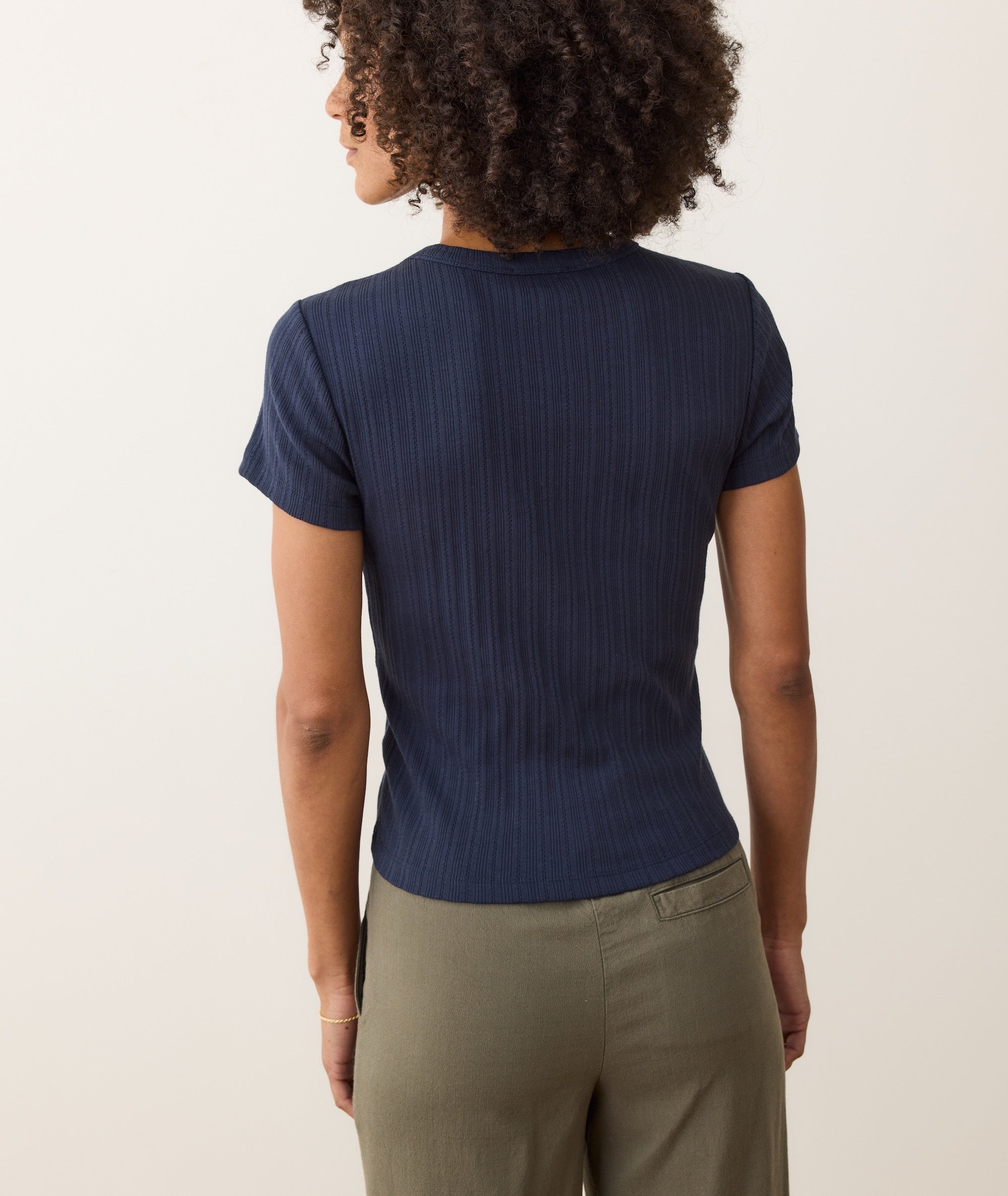 Lexi Rib Pointelle Tee