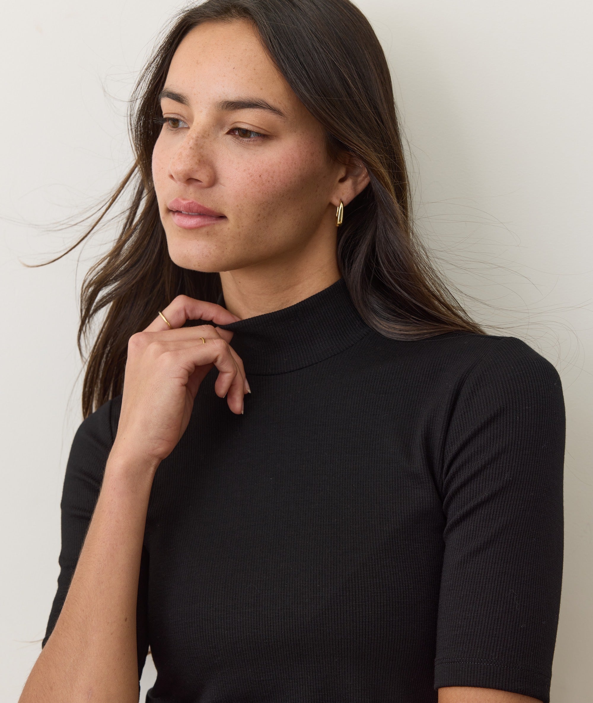 Lexi Rib Mock Neck Top
