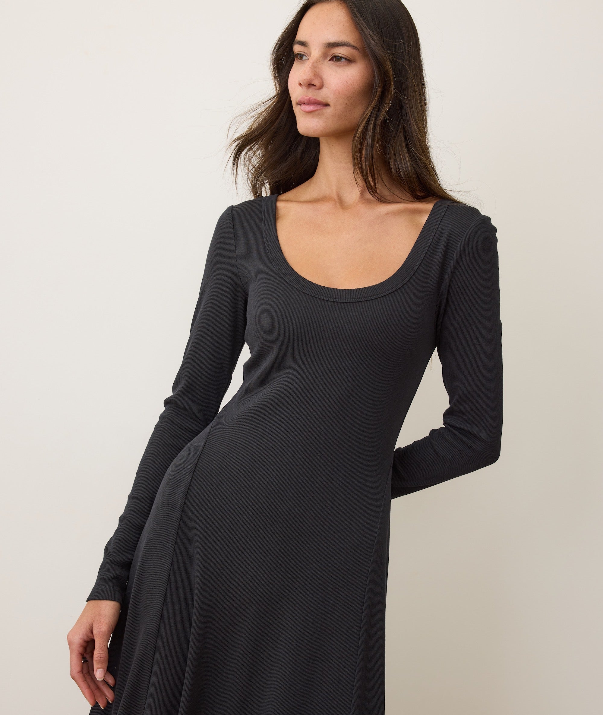 Lexi Rib Fit & Flare Dress