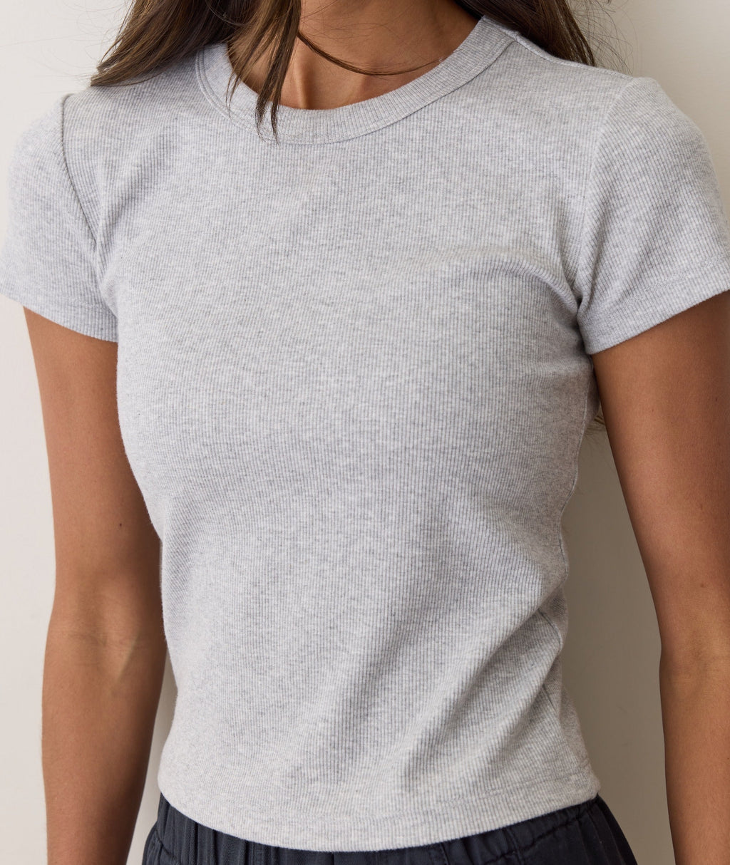 Lexi Rib Sun-In Crew Tee