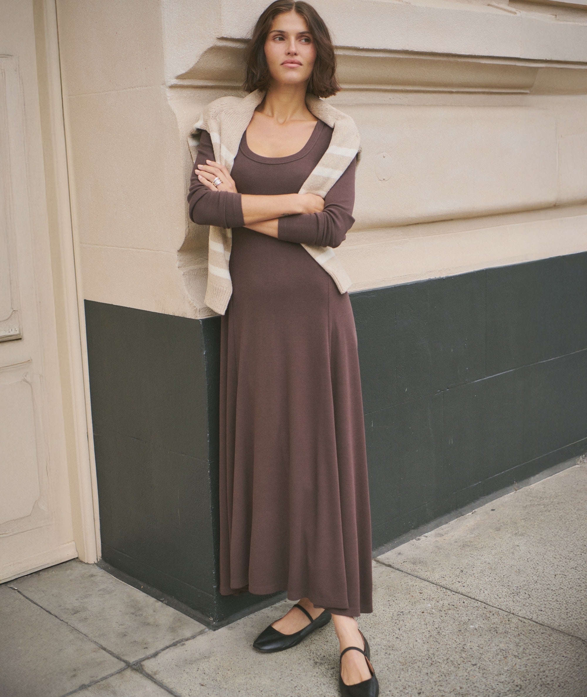 Lexi Rib Fit & Flare Dress