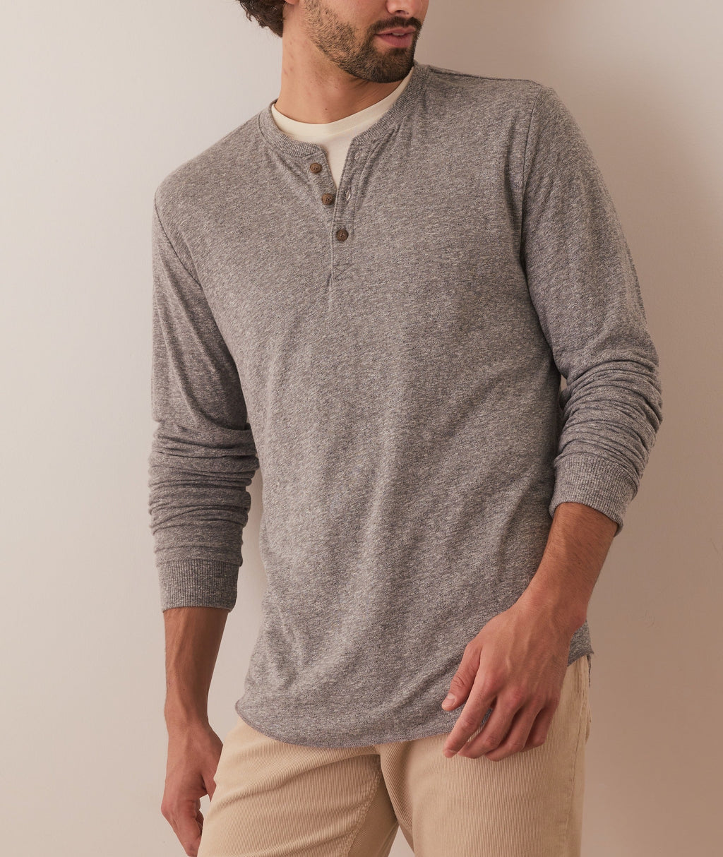 Double Knit Henley