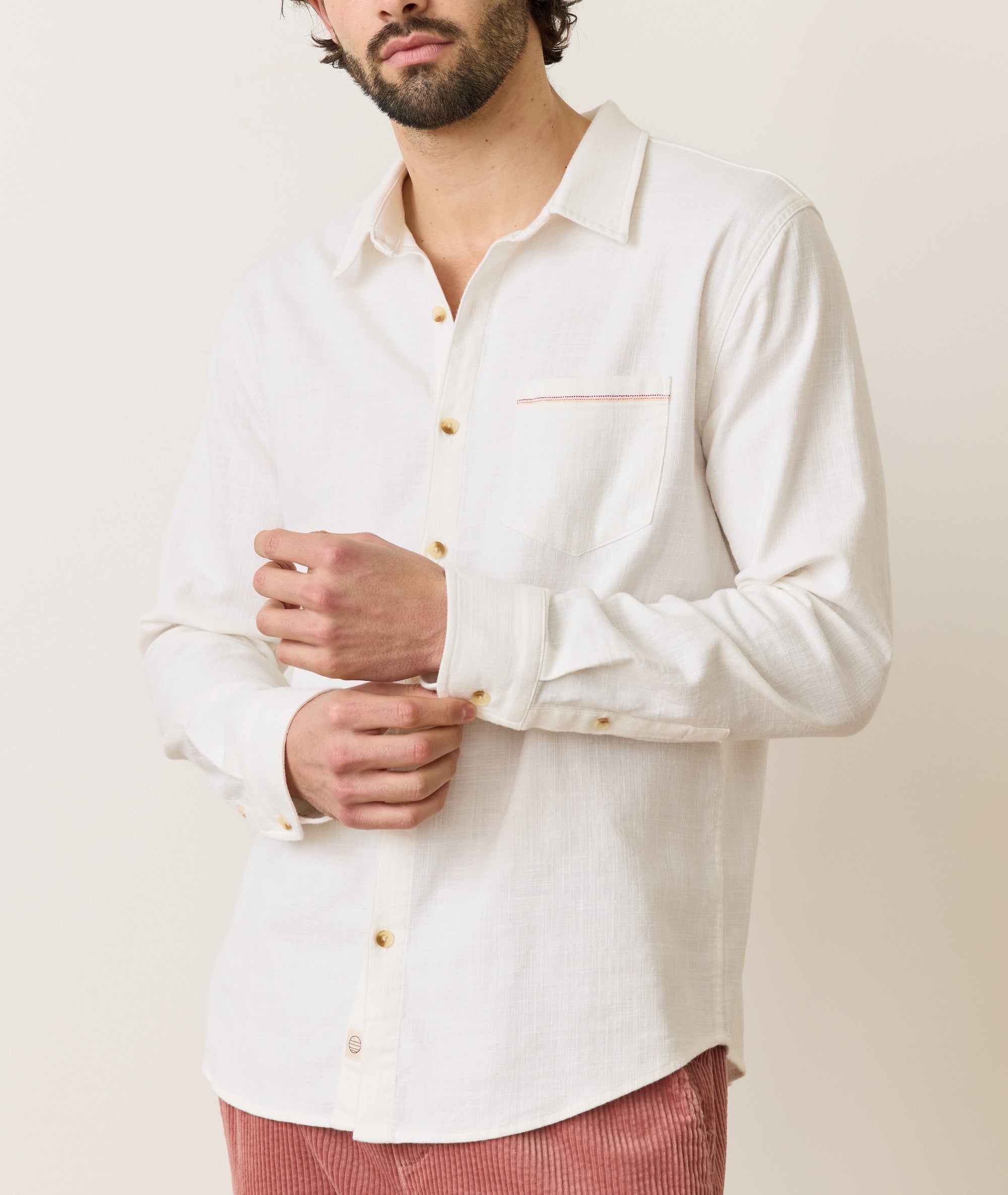 Stretch Selvage Long Sleeve Shirt