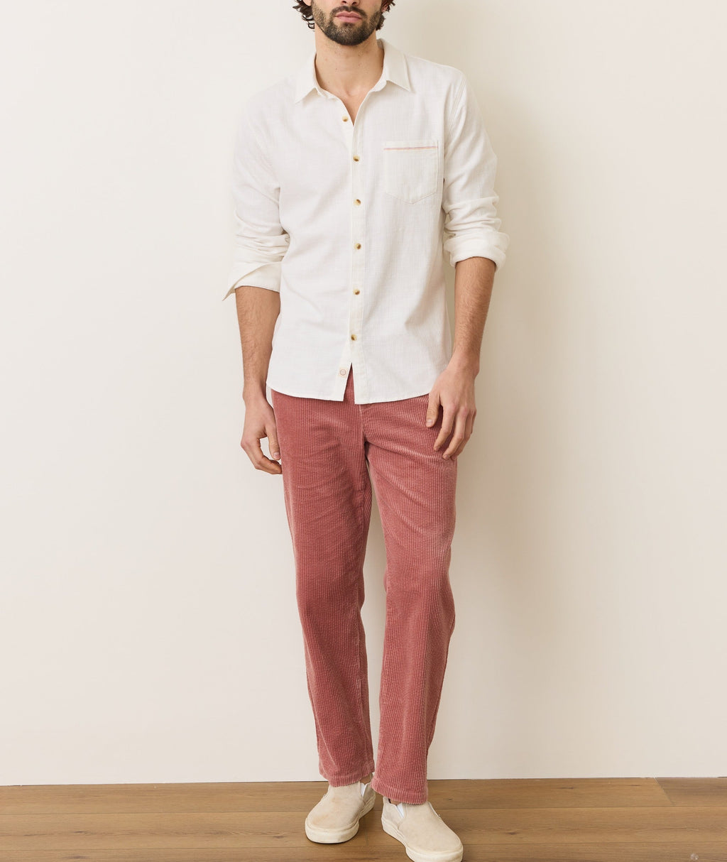 Stretch Selvage Long Sleeve Shirt