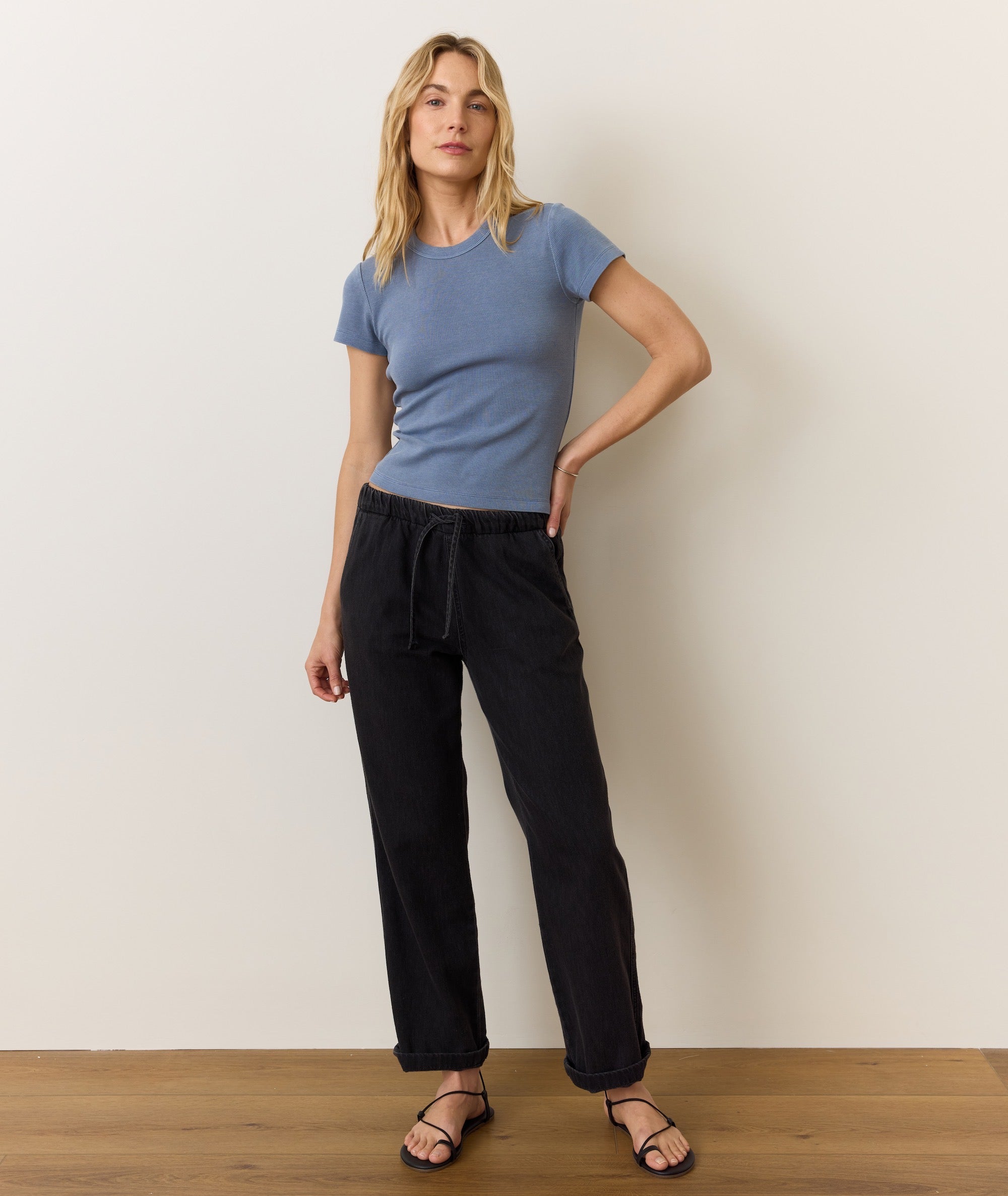 Lexi Rib Sun-In Crew Tee