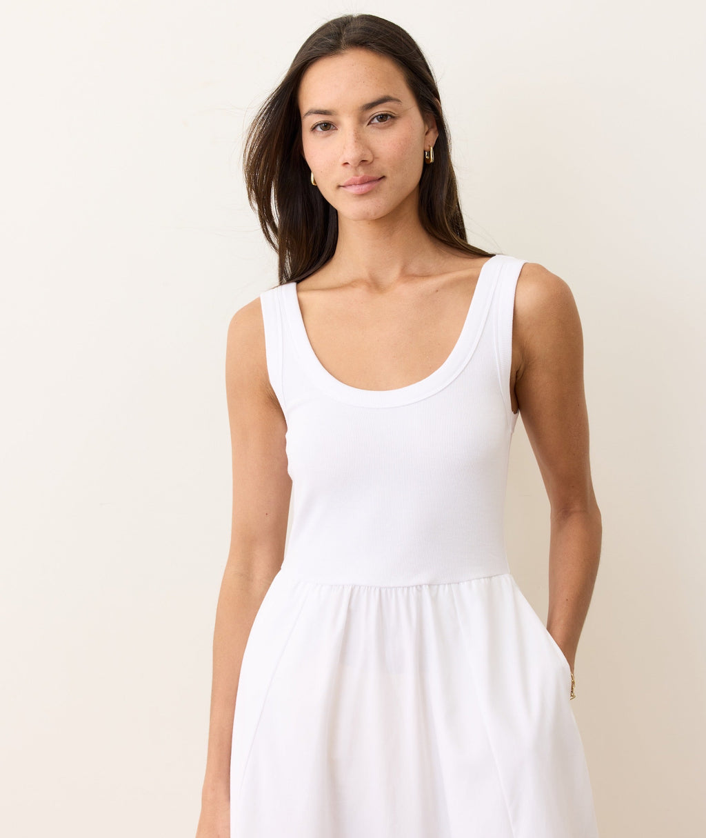 Lexi Rib Poplin Midi Dress