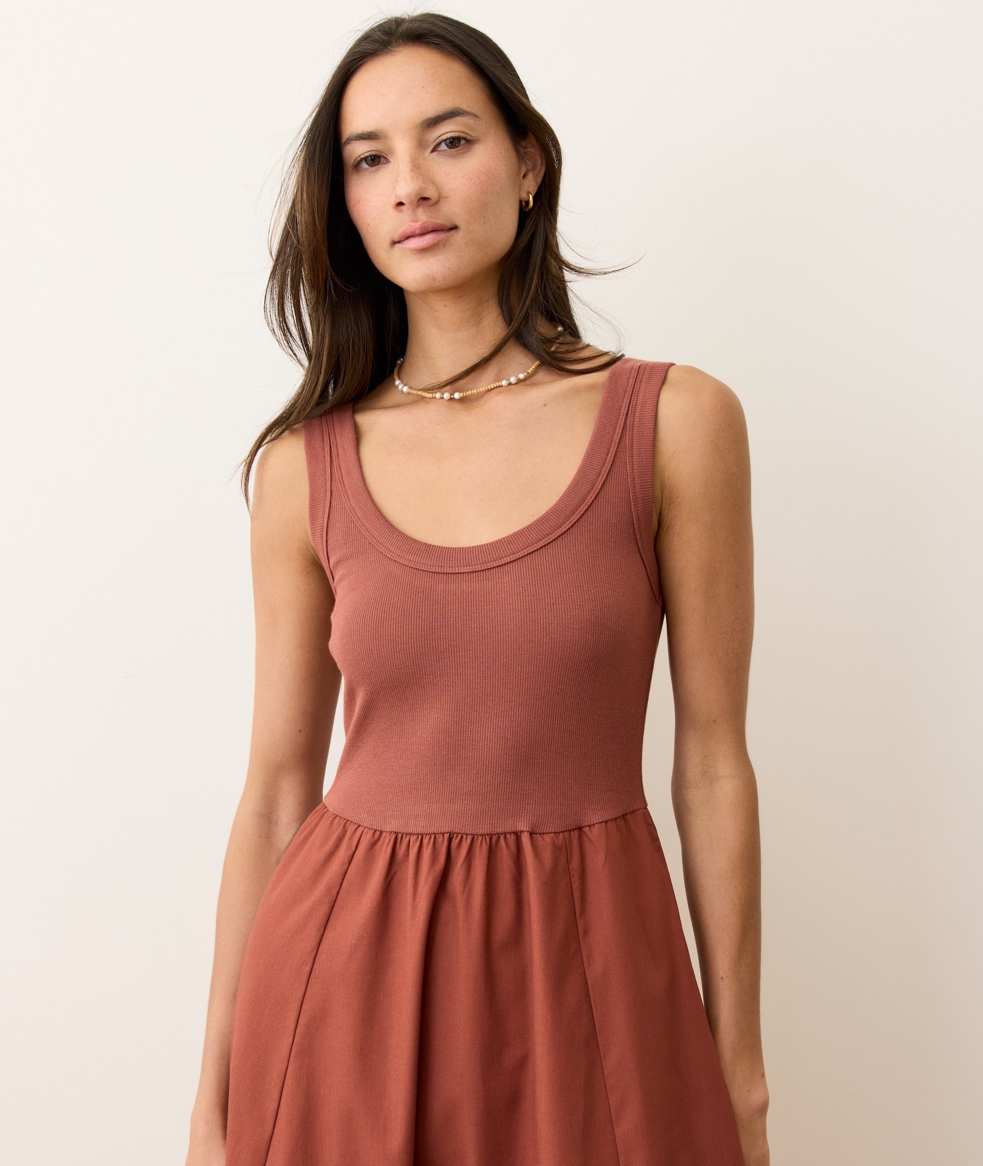 Lexi Rib Poplin Midi Dress