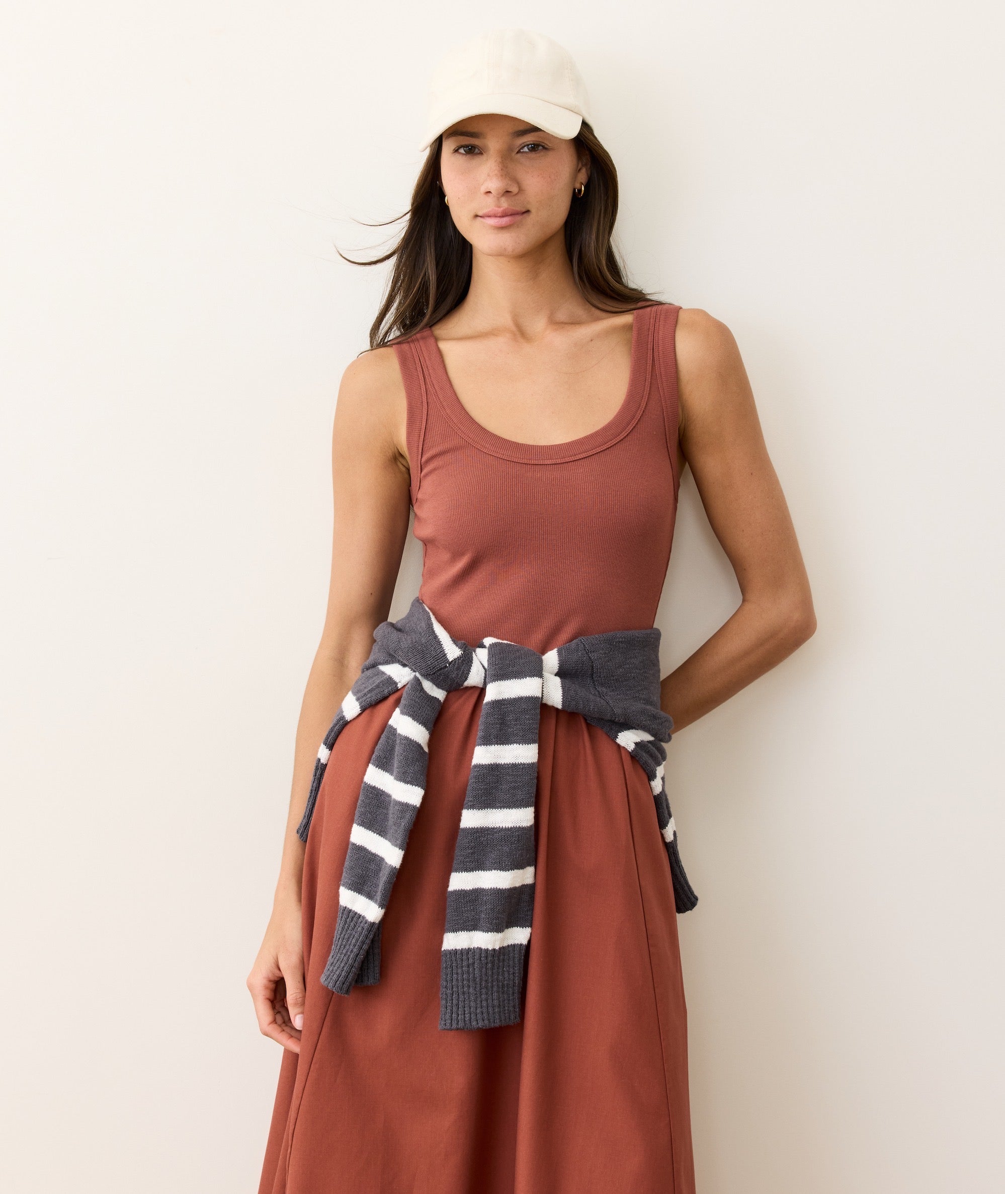 Lexi Rib Poplin Midi Dress
